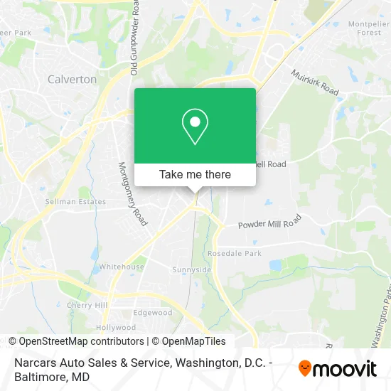 Narcars Auto Sales & Service map