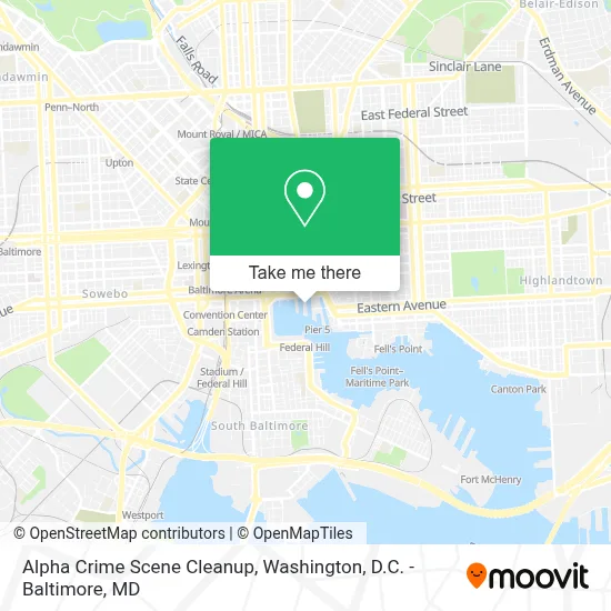 Alpha Crime Scene Cleanup map