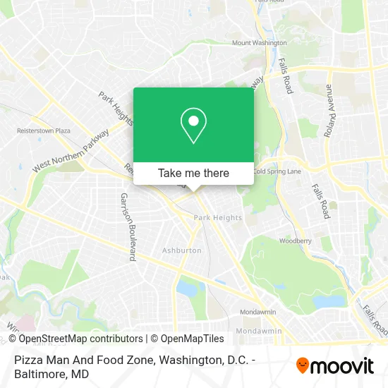 Pizza Man And Food Zone map