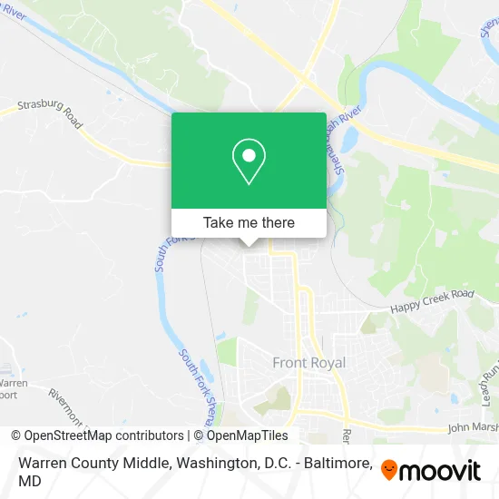 Warren County Middle map