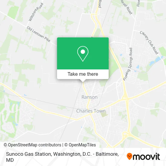 Sunoco Gas Station map