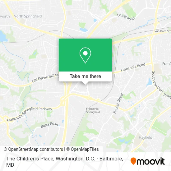 The Children's Place map