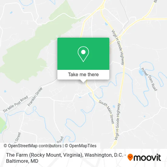 The Farm (Rocky Mount, Virginia) map