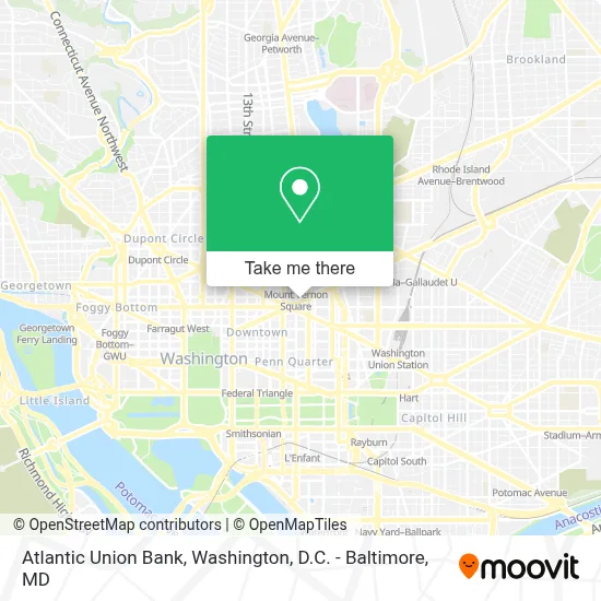 Atlantic Union Bank map