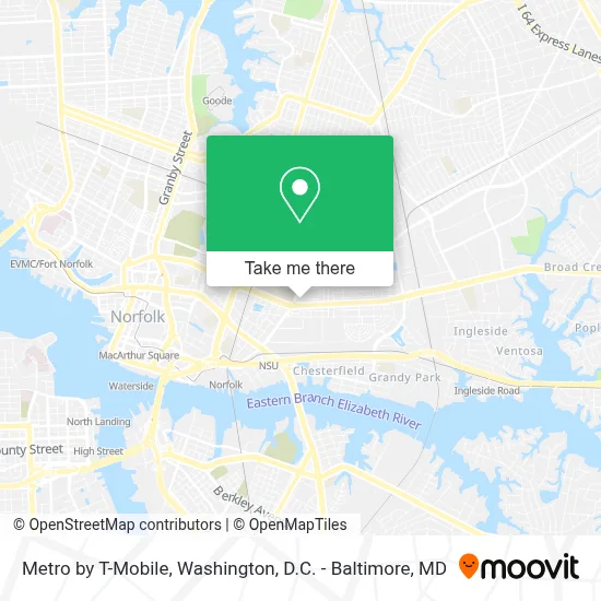 Metro by T-Mobile map