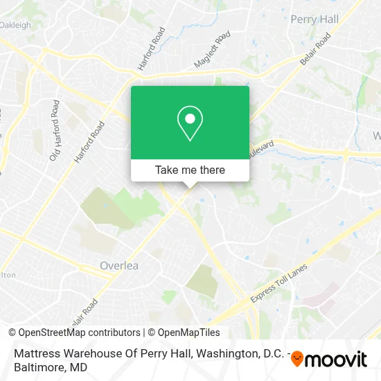 Mattress Warehouse Of Perry Hall map