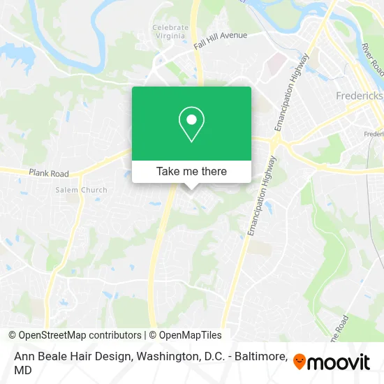 Ann Beale Hair Design map