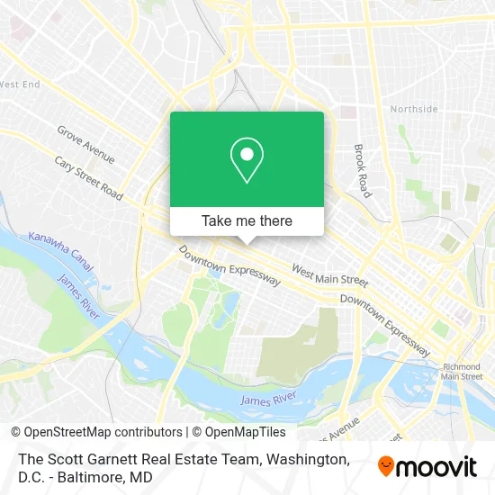 The Scott Garnett Real Estate Team map