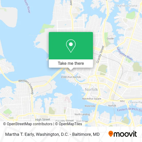 Martha T. Early map