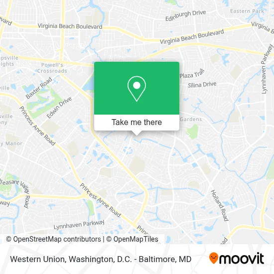 Western Union map