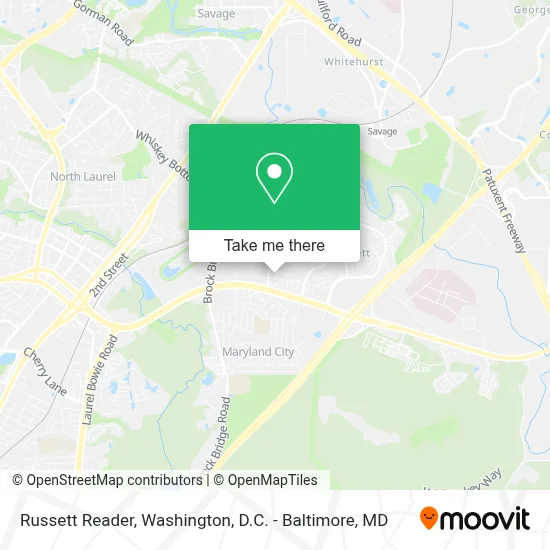 Russett Reader map