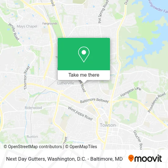 Next Day Gutters map