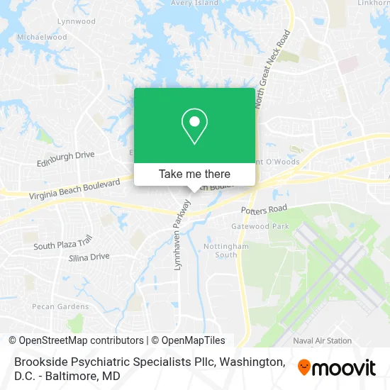 Brookside Psychiatric Specialists Pllc map