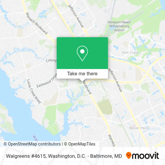 Walgreens #4615 map
