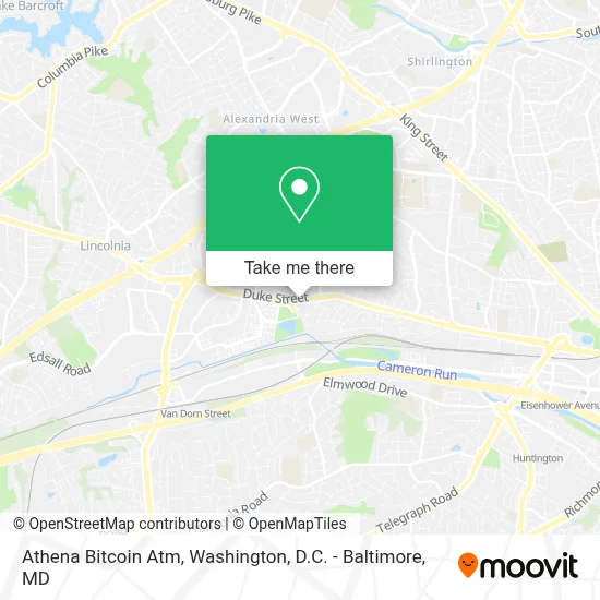 Athena Bitcoin Atm map