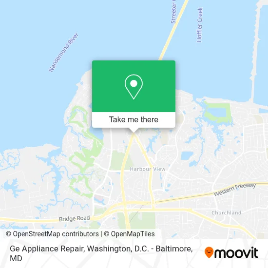 Ge Appliance Repair map