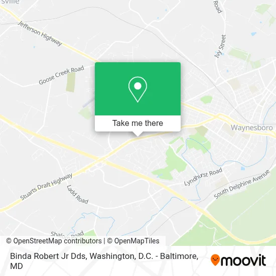 Binda Robert Jr Dds map