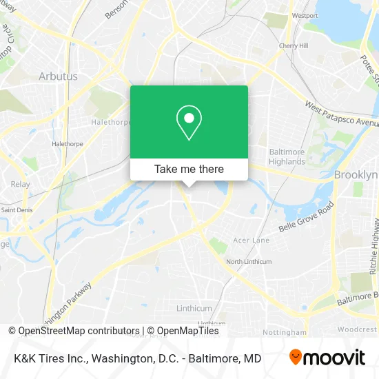 K&K Tires Inc. map
