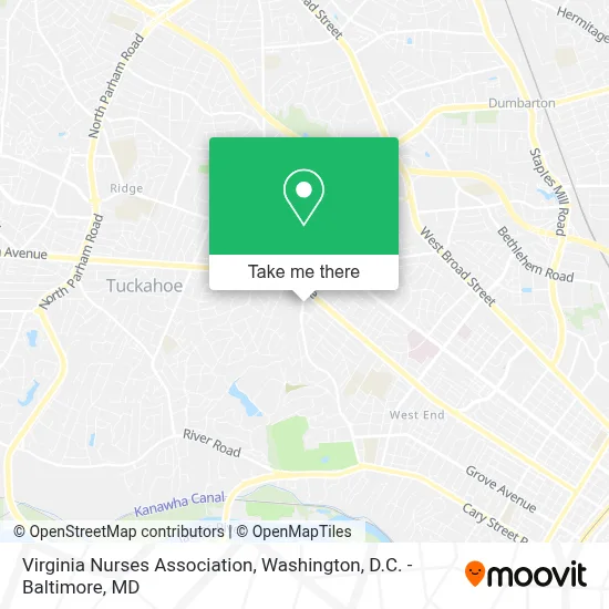 Virginia Nurses Association map