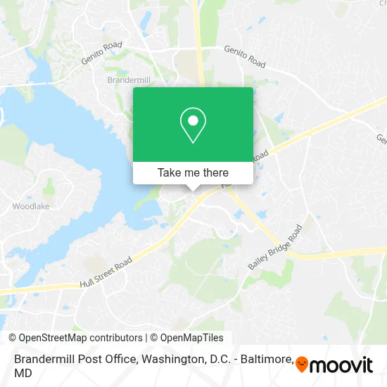 Brandermill Post Office map