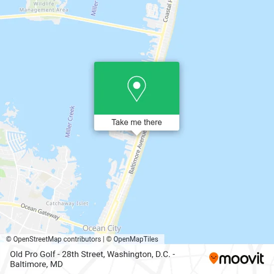 Old Pro Golf - 28th Street map