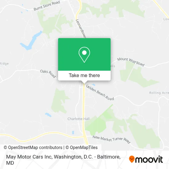 May Motor Cars Inc map