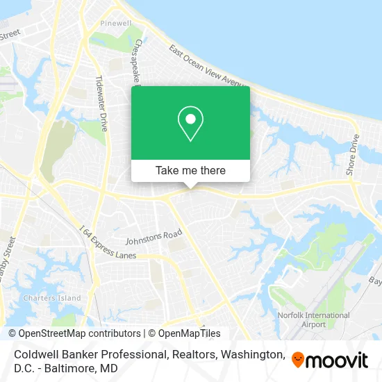 Coldwell Banker Professional, Realtors map