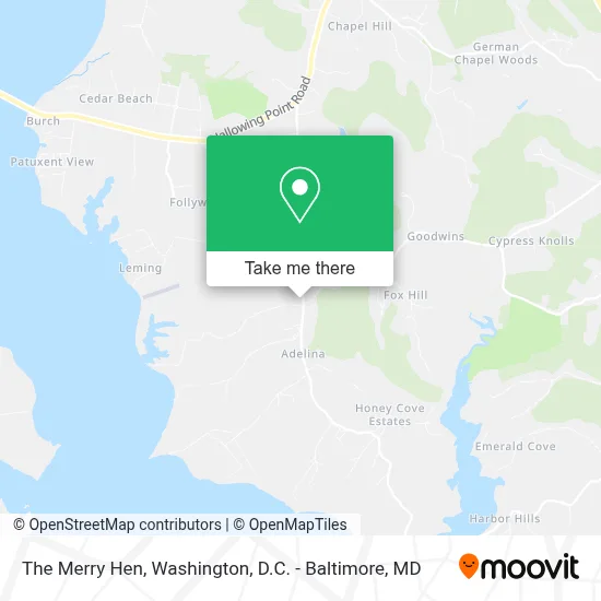 The Merry Hen map