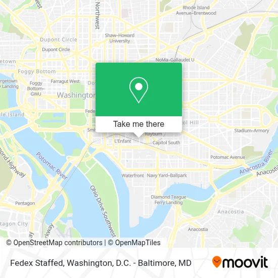 Fedex Staffed map