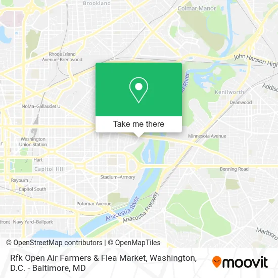 Rfk Open Air Farmers & Flea Market map
