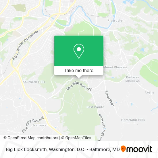 Big Lick Locksmith map