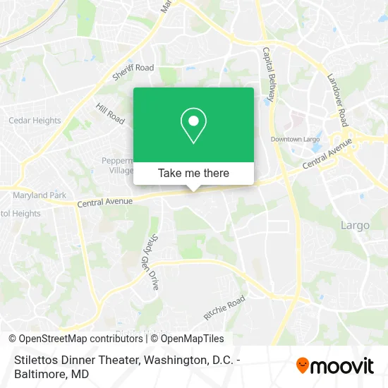 Stilettos Dinner Theater map