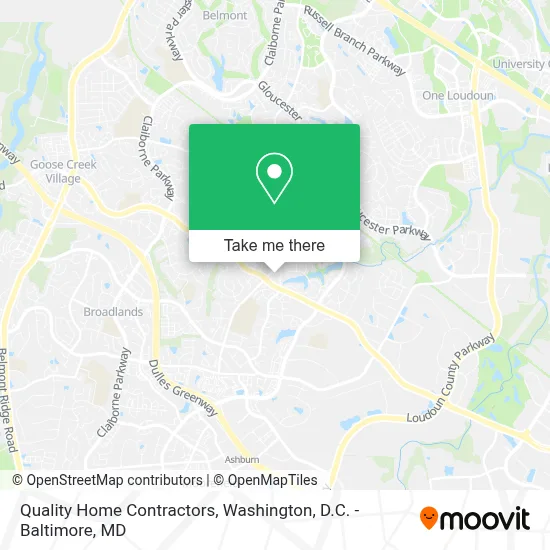 Quality Home Contractors map