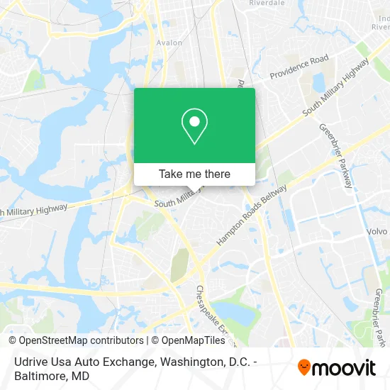 Udrive Usa Auto Exchange map