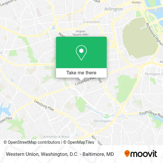 Western Union map