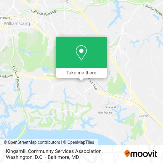 Kingsmill Community Services Association map