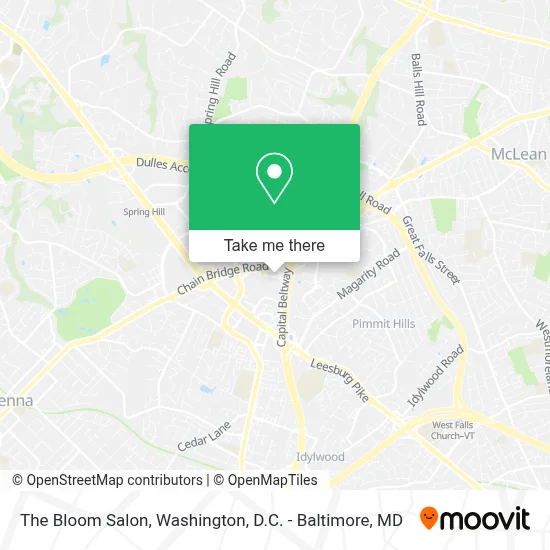 The Bloom Salon map