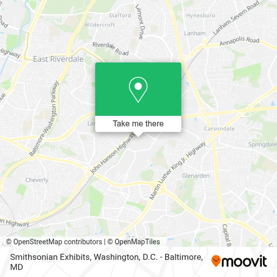 Smithsonian Exhibits map