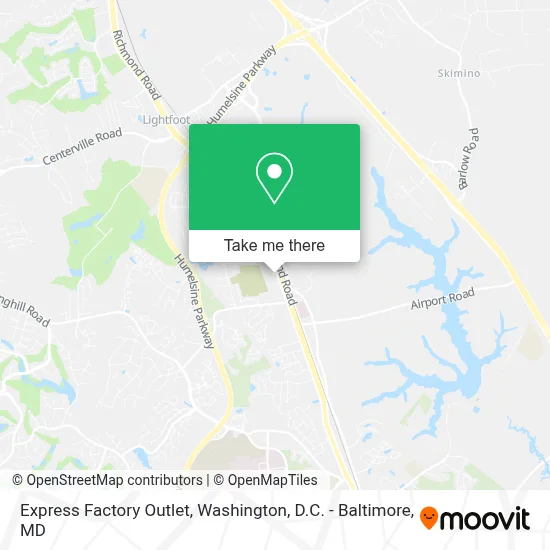 Express Factory Outlet map