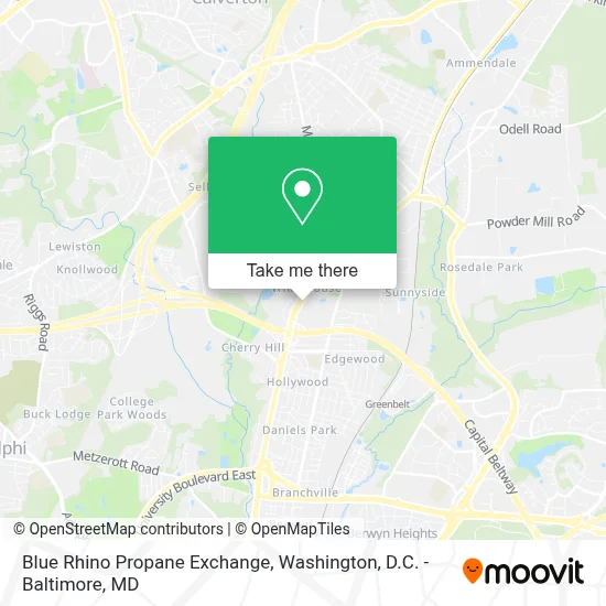 Blue Rhino Propane Exchange map