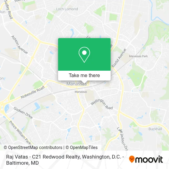 Raj Vatas - C21 Redwood Realty map