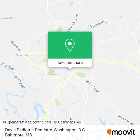 Davis Pediatric Dentistry map