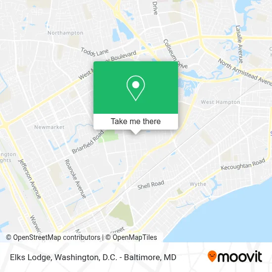 Elks Lodge map