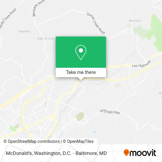 Mcdonald's map