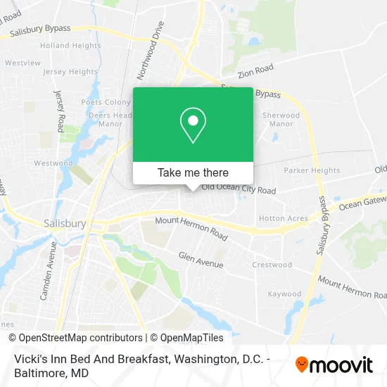Vicki's Inn Bed And Breakfast map