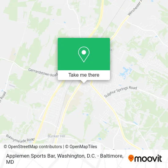 Applemen Sports Bar map