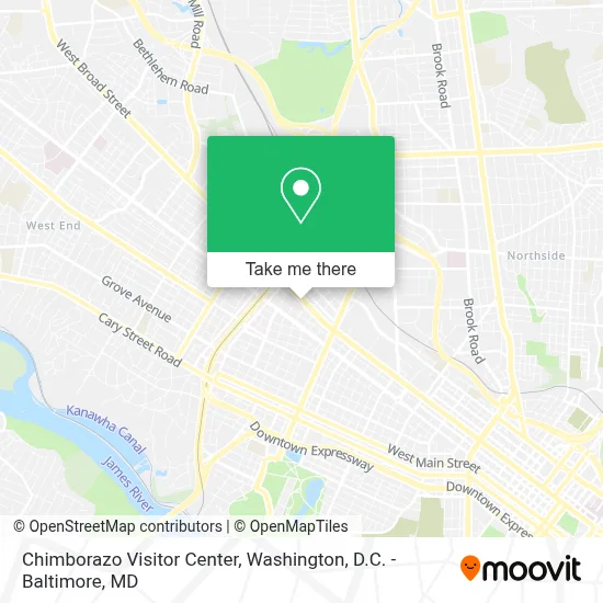 Chimborazo Visitor Center map