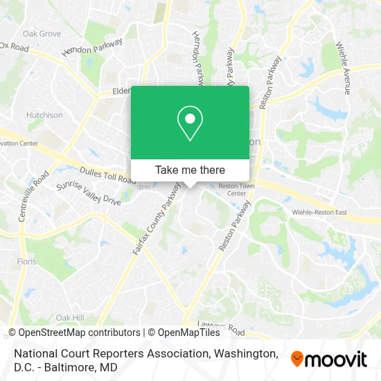 National Court Reporters Association map