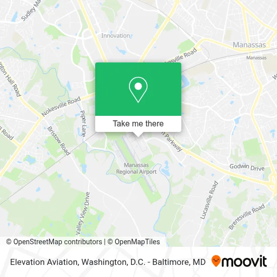 Elevation Aviation map