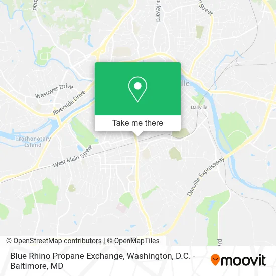 Blue Rhino Propane Exchange map